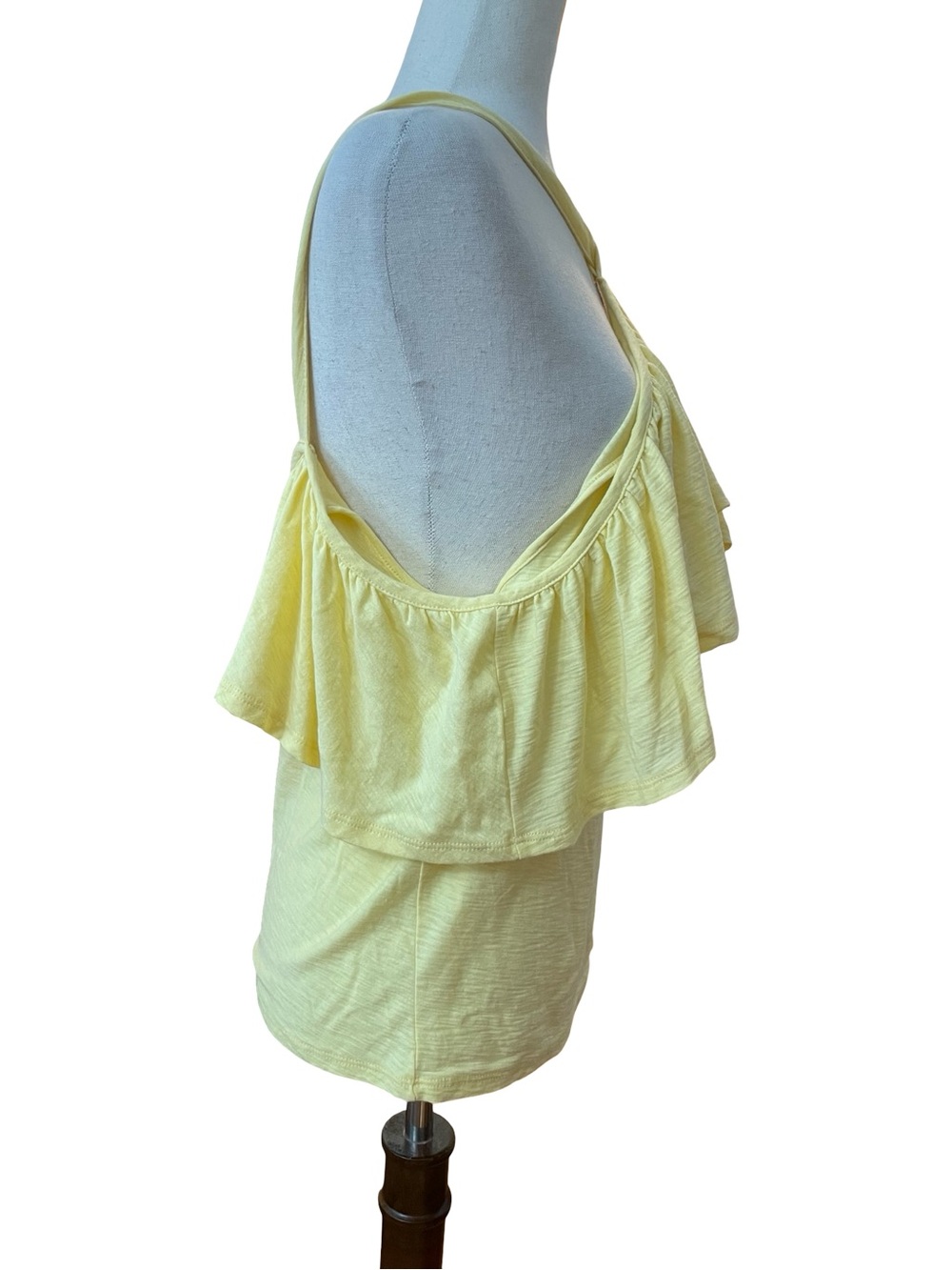 NATION LTD BUTTER YELLOW RUFFLE TANK TOP - Picture 5 of 9
